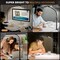 Led Desk Lamp for Home Office, Eye-Care Architect Light with Clamp, Smart Double Head Computer Monitor Table Clip Lamp, Adjustable Flexible Goose-Neck, 25 Lighting Models, Task Lamp, Black